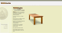 Desktop Screenshot of 1000tische.de